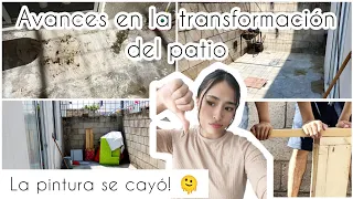 Vamos a transformar el patio🏡Pintamos y se cayó la pintura😭Las cosas salieron mal pero seguimos🤗