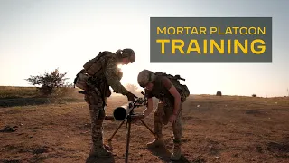 Legion's mortar platoon training