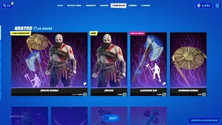 Kratos Skin + Leviathan Axe Pickaxe Return Release Date in Fortnite Item Shop