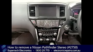How to remove a Nissan Pathfinder Stereo (#2750)
