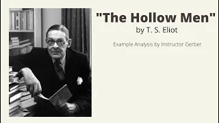 "The Hollow Men" by T. S. Eliot Example Analysis