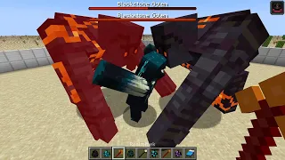 Minecraft Warden VS 2 Black Stone Golem