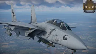 War Thunder SIM - F14-B - Quick Game.