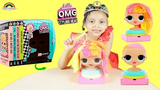 LOL Surprise OMG Styling Head Unboxing Amerah Toys Review