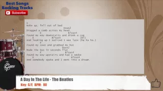 🥁 A Day In Life - The Beatles Drums Backing Track with chords and lyrics