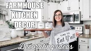 FARMHOUSE KITCHEN DECOR | DECOR HAUL + DECORATING IDEAS | HOUSE + HOLM