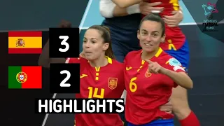 Highlights: Spain vs Portugal | UEFA Women's Futsal Euro Hungary 2023