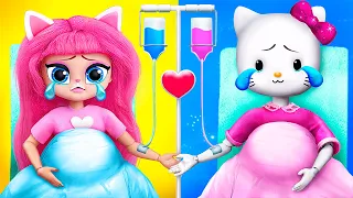 Hello Kitty and Angela Become Moms! 31 DIYs for LOL Surprise