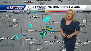 WATCH: Gradual Clearing After Evening Shower Chances and a Hotter Weekend Ahead