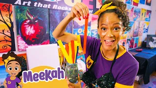 Meekah Makes a Masterpiece at The Paint Place! | Meekah Full Episodes | Celebrate Black Joy!