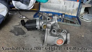 VAUXHALL ASTRA 1.3 CDTi EGR valve replacement.
