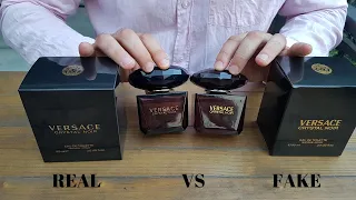 Fake vs Real Versace Crystal Noir Perfume