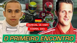 O DIA EM QUE HAMILTON E SCHUMACHER DUELARAM NO MUNDIAL DE KART