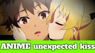 Anime unexpected kiss moments 💋|cute kiss moments|anime kiss|anime series