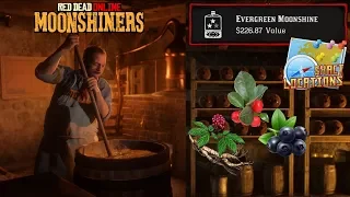 Evergreen Moonshine Recipe Locations Huckleberry Wintergreen Berry Ginseng RDR2 Red Dead 2 Online