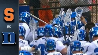 Syracuse vs. Duke Men's Lacrosse Highlights (2016)