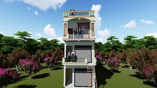 14X50 Me Ghar Ka Naksha || 3 Floor Ka Naksha || Home Plan With Shop 💥💥💥