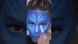 AVATAR MAKEUP 💙 #avatarmakeup #avatar2 #avatar #makeuplook #makegp #makeupartist #makeuptutorial