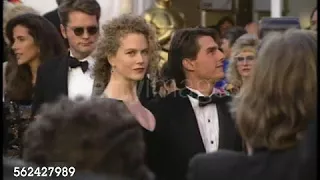 Nicole Kidman and Tom Cruise pose for  Oscars