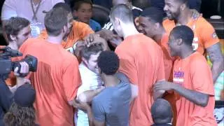 The Suns Congratulate a Fan That Hit a $77,777 Halfcourt Shot!