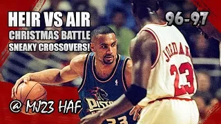 Michael Jordan vs Grant Hill Highlights Bulls vs Pistons (1996.12.25)-50pts ALL,AIR vs HEIR! (FIXED)