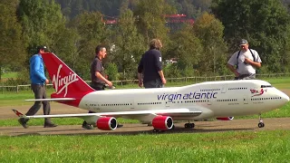 Incredible Virgin Atlantic 747 Boeing RC Turbine Model Scale Airliner Queen of the Skie