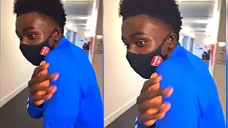 Bukayo Saka Gets Scared By Arsenal Teammate Gabriel Magalhães (Hilarious)