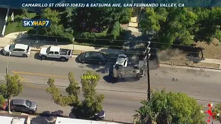 High-speed chase ends in dramatic rollover crash in San Fernando Valley I ABC7