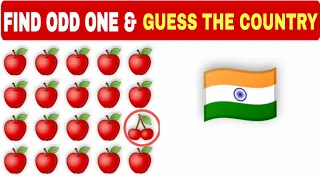 Find the odd one out - Guess the country - Emoji quiz game #shorts #trending