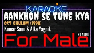 Karaoke Aankhon Se Tune Kya For Male HQ Audio - Kumar Sanu & Alka yagnik Ost. Ghulam (1998)