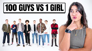 100 Guys VS 1 Girl