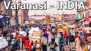 Walking the Busy Streets of Varanasi: A Thrilling Journey Captured in 4K HDR