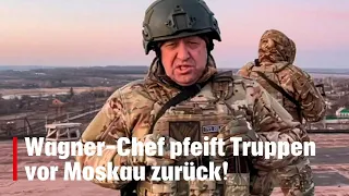 Wagner-Chef pfeift Truppen vor Moskau zurück! I krone.tv NEWS