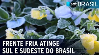 Frente fria derruba temperaturas no sul e sudeste do Brasil | SBT Brasil (20/08/22)