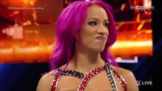 720pHD WWE RAW 11 28 16 Women's Championship Match   Sasha Banks vs Charlotte  End of Chaos