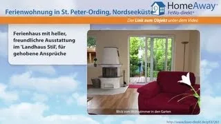 St. Peter-Ording: Ferienhaus mit heller, freundlichre Ausstattung im - FeWo-direkt.de Video