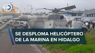 Se desploma helicóptero de Semar en el que viajaba el secretario de Gobierno de Veracruz