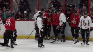 Fight breaks out between Senators after MacArthur takes huge hit