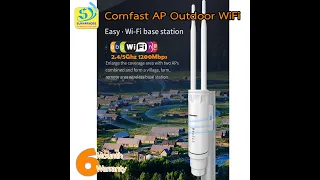 รีวิว Comfast Outdoor WiFi  Repeater CF EW74 ตัวขยาย WiFi นอกอาคาร ง่าย แรง เร็วระดับ 1200Mbps