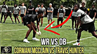 Cormani McClain CHALLENGES Travis Hunter In 1on1's In Front of Deion Sanders ‼️