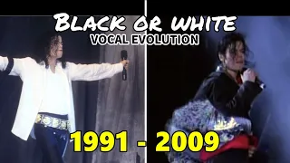 Black Or White - Live Vocal Evolution 1991~2009 【Michael Jackson】