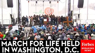 The 2024 March For Life Is Held In Washington, D.C., Amidst Falling Snow