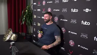 MICK TERRILL REACTS TO BEATING LORENZO "THE JUGGERNAUT" HUNT & DISLOCATING HIS ARM IN BRUTAL FASHION