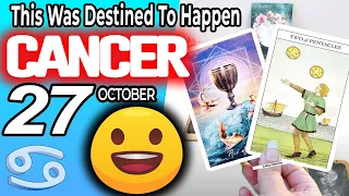 Cancer ♋ It’s Official❗ This Was Destined To Happen❗😧 horoscope for today OCTOBER 27 2023 ♋ #cancer