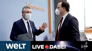 LIVE DABEI: Jens Spahn & RKI-Chef Lothar Wieler zur Corona-Lage im Lockdown