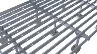 steel deck 3d  installation movie