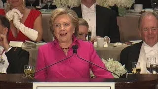 Highlights: Hillary Clinton at Al Smith charity dinner