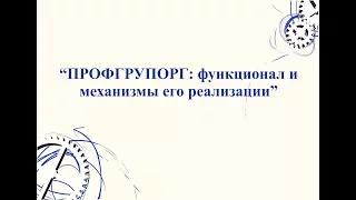 Семинар "Профгрупорг: функционал и механизмы его реализации"