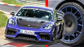 Porsche 718 Cayman GT4 RS with Manthey kit vs 718 Cayman GT4 RS Nurburgring Lap