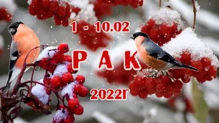 РАК. 1 - 10 февраля 2022г. Таро прогноз, гороскоп для знака зодиака рак.